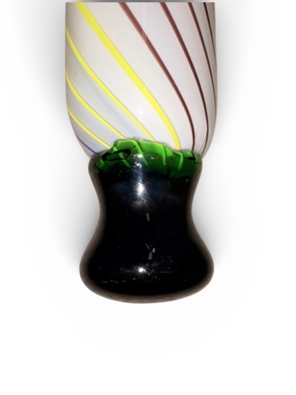 Handblown Glass Rolling Pin  with Multicolor Swirl - Picture 7 of 7